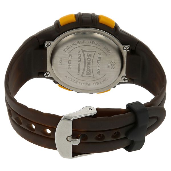 SF Digital Grey Dial Plastic Strap Unisex Watch - image number 2