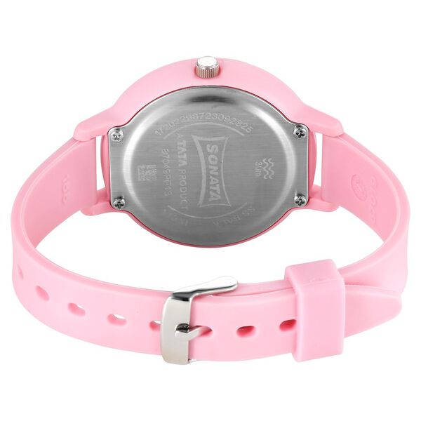 Sonata Splash Quartz Analog Pink Dial Plastic Strap Watch for Women - image number 3