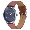 Sonata Poze Quartz Analog Blue Dial Leather Strap Watch For Men - image number 4