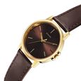 Sonata Traditional Essentials Quartz Analog Brown Dial Leather Strap Watch for Men - image number 2
