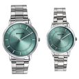 Sonata Soulmates Sage Green Dial Couple Watch - image number 0