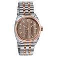 Poze Poze Quartz Analog Brown Dial Two Toned Metal Strap Watch For Men - image number 2