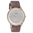 Poze by Sonata Quartz Analog White Dial Leather Strap Watch for Men - image number 1