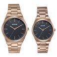 Sonata Wedding Edit Quartz Analog Black Dial Stainless Steel Strap Watch For Pair - image number 0