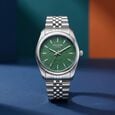 Poze By Sonata Quartz Analog Blue Dial Silver Metal Strap Watch For Men