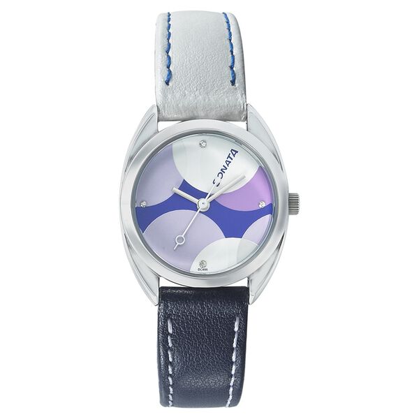 Sonata Quartz Analog Multicoloured Dial Leather Strap Watch for Women - image number 0