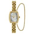 Poze Poze Quartz Analog White Dial Golden Metal Strap Watch For Women - image number 1
