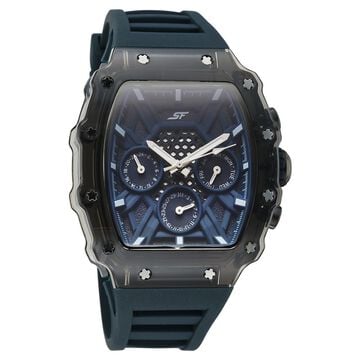 SF Maiden Voyage Sport Watch Blue dial And Strap Tonneau Shaped Case with Multifunction movement