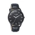 Sonata Poze Quartz Analog Black Dial Black Color Leather Strap Watch For Men - image number 2
