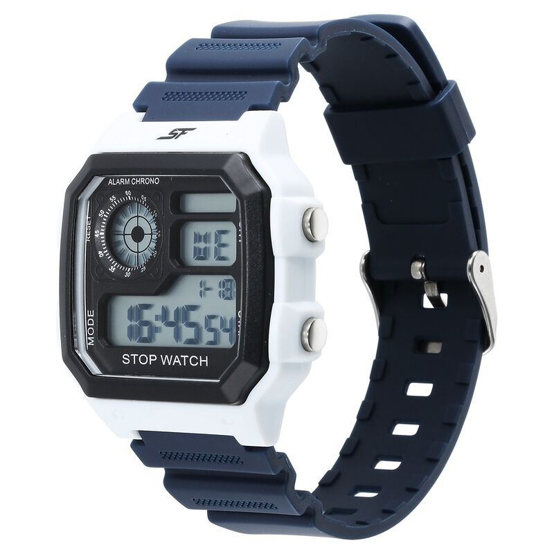 SF Hexa Digital Dial Unisex Watch With Polyurethane Strap - image number 1