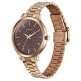 Sonata Wedding Bling Quartz Analog Brown Dial Rose Gold Stainless Steel Strap Watch for Women - image number 2