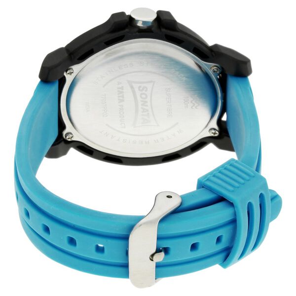 SF Digital Dial Silicone Strap Watch for Men - image number 3