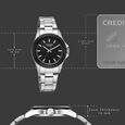 Sonata Poze Quartz Analog Black Dial Silver Stainless Steel Strap Watch For Men - image number 3