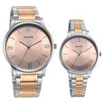 Sonata Pair Quartz Analog Pink Dial Stainless Steel Strap Watch for Couple - image number 0
