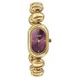 Poze By Sonata Quartz Analog Plum Dial Golden Metal Strap Watch For Women - image number 2