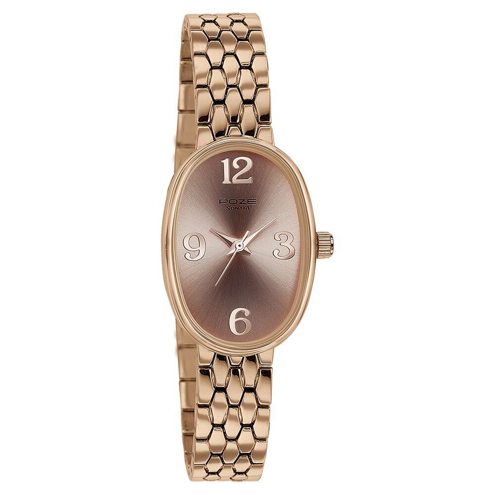 Rose gold watches sonata sale