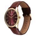 Sonata Eternia Quartz Analog with Date Maroon Dial Leather Strap Watch For Men - image number 1