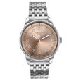 Poze By Sonata Quartz Analog Taupe Dial Silver Stainless Steel Strap Watch For Men - image number 1