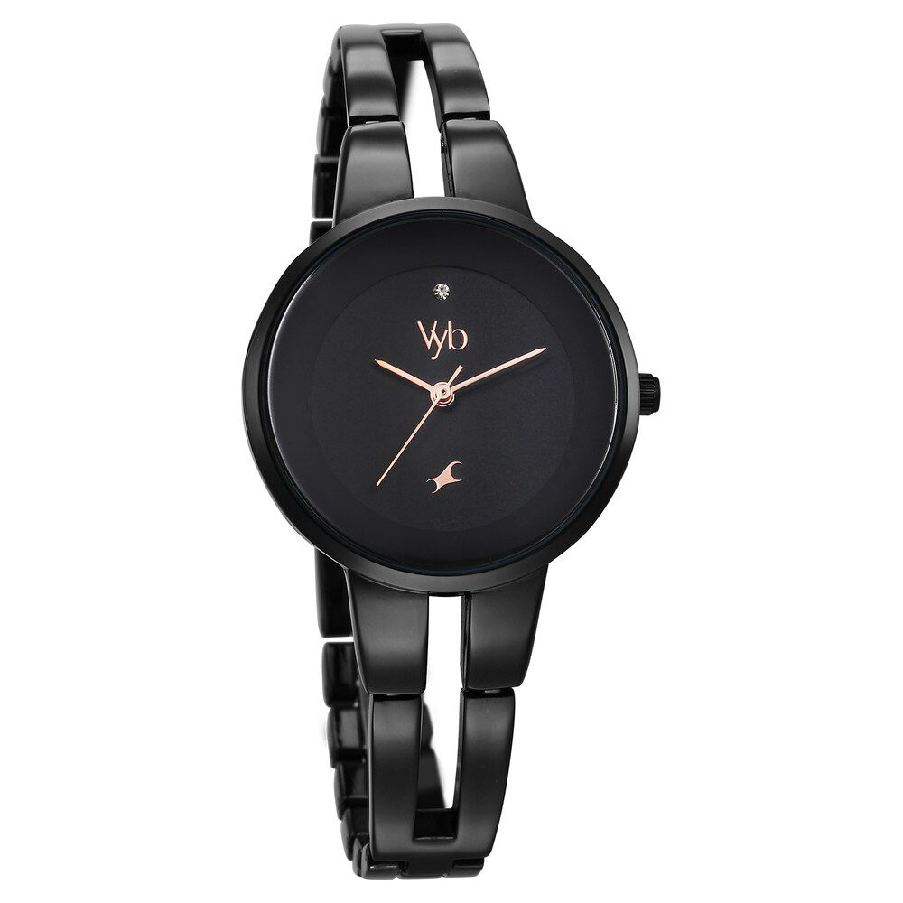 Fastrack black watch for girls top