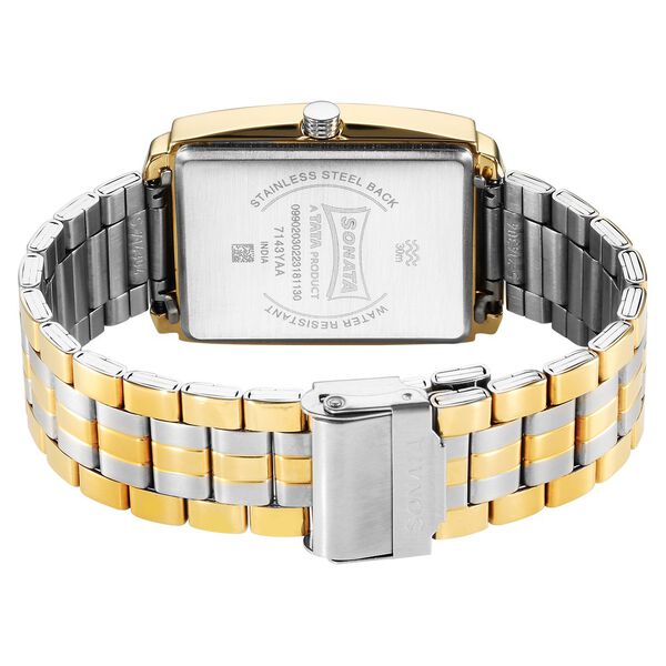 Sonata Utsav Quartz Analog Champagne Dial Watch for Men - image number 3