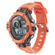 SF Digital Dial Orange PU Strap Watch for Men - image number 1