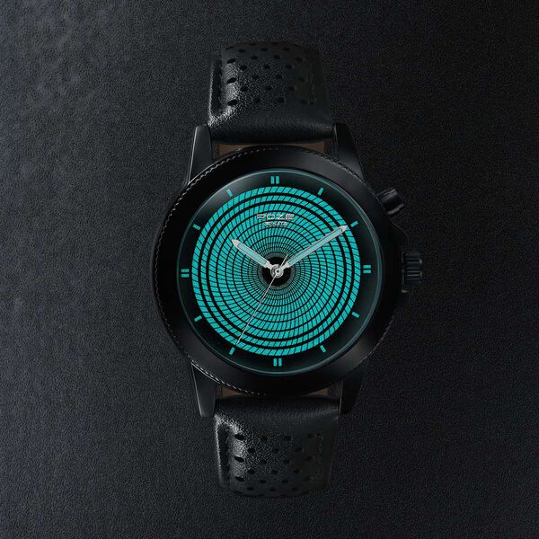 Poze By Sonata Quartz Analog Black Dial Black PU Leather Strap Watch For Men - image number 7