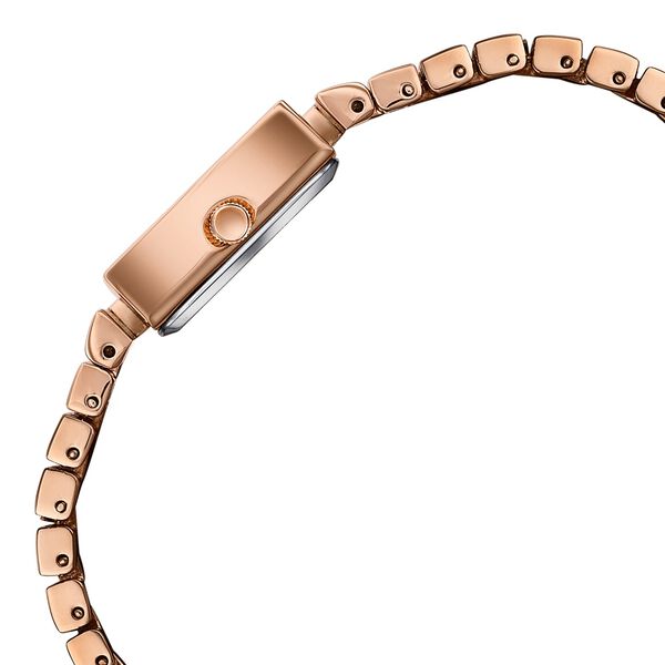 Sonata Poze Quartz Analog Pink Dial Rose Gold Metal Strap Watch For Women - image number 5