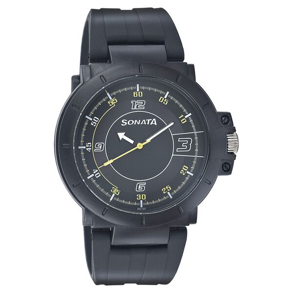 Sonata Quartz Analog Silver Dial Strap Watch for Men - image number 0