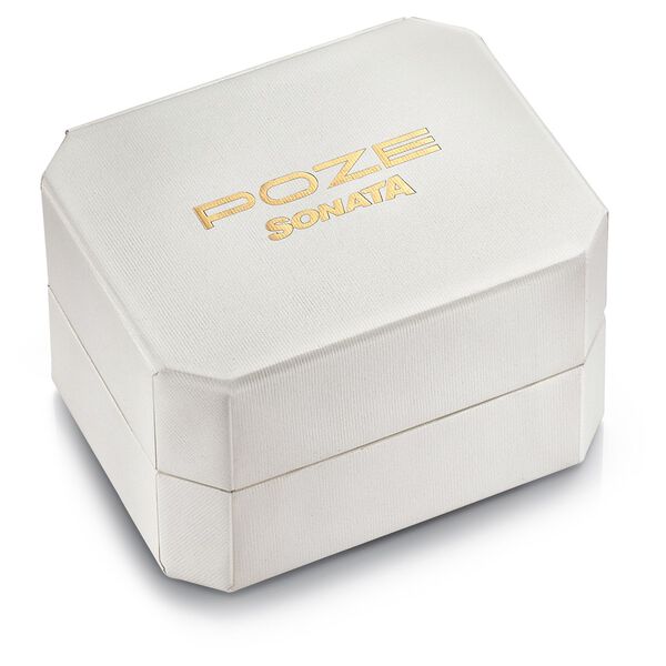 Poze By Sonata Quartz Analog Golden Dial Golden Metal Watch And Jewellery Combo For Women - image number 9