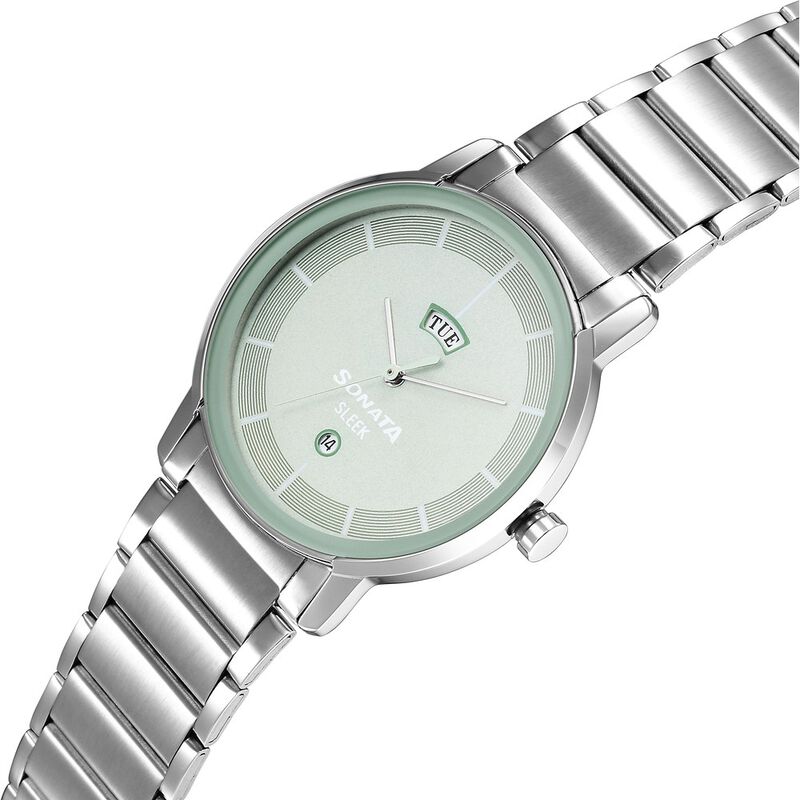 Sonata Sleek Green Dial Analog with Day and Date Watch for Men - image number 2