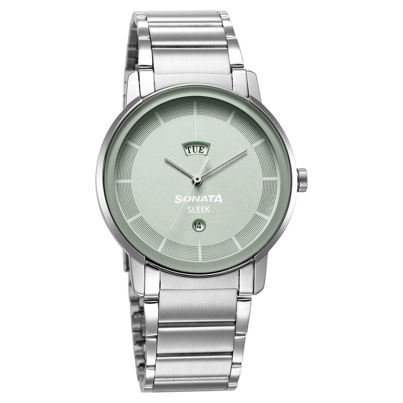 Sonata Sleek Green Dial Analog with Day and Date Watch for Men - image number 0