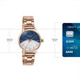 Sonata Poze Quartz Analog Mother of Pearl Dial Rose Gold Metal Strap Watch For Women - image number 3