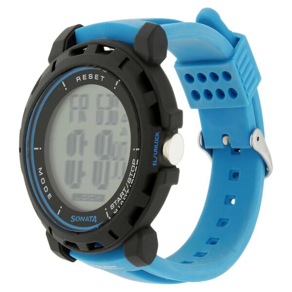 SF Digital Dial Silicone Strap Watch for Men - image number 1