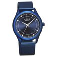Poze by Sonata Quartz Analog Blue Dial Stainless Steel Strap Watch for Men - image number 1
