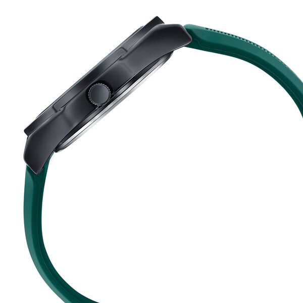 Poze By Sonata Quartz Analog Green Dial Green Silicone Strap Watch For Men - image number 5