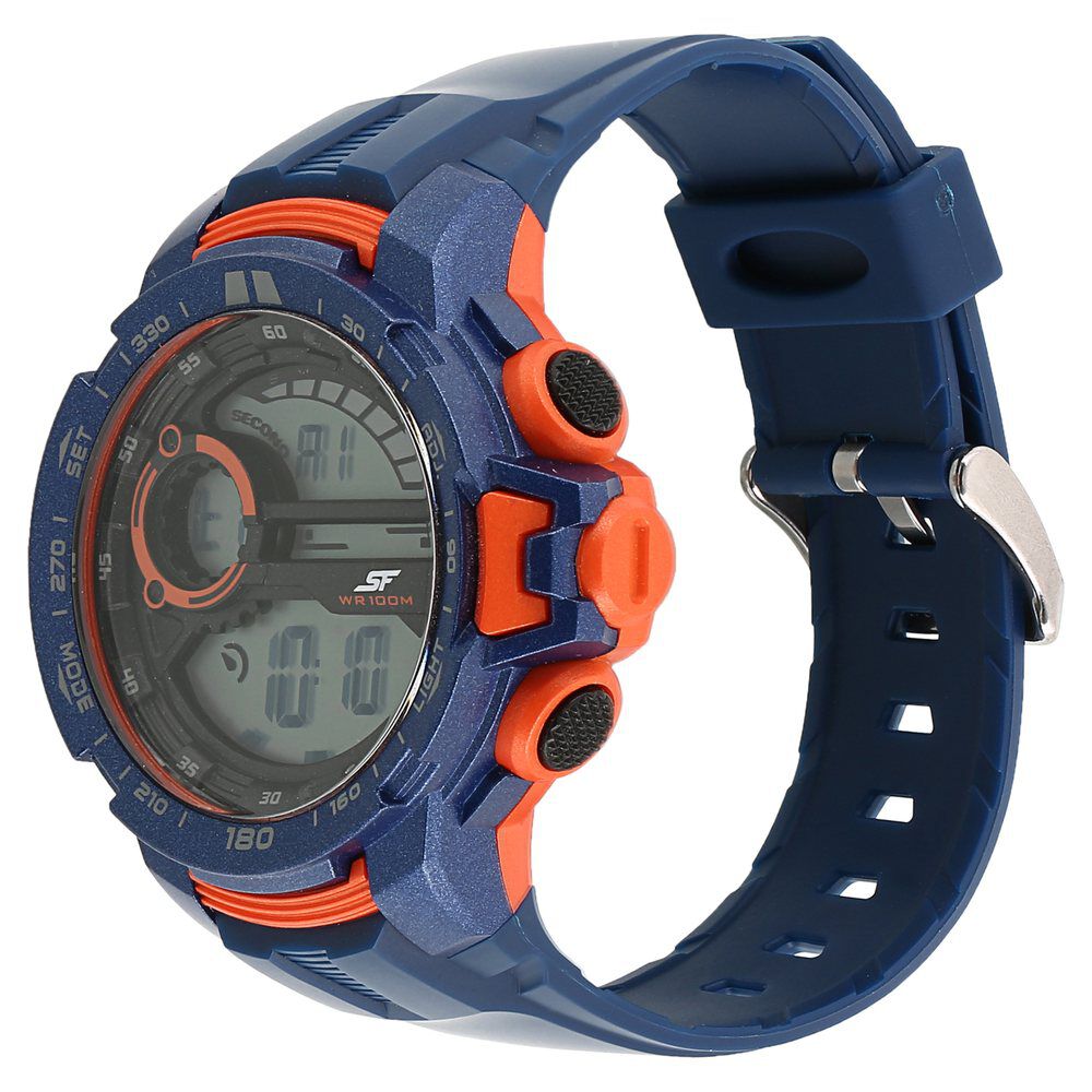 Buy Online SF Super Fibre Digital Dial Plastic Strap Watch for Men nm77074pp03 Sonata