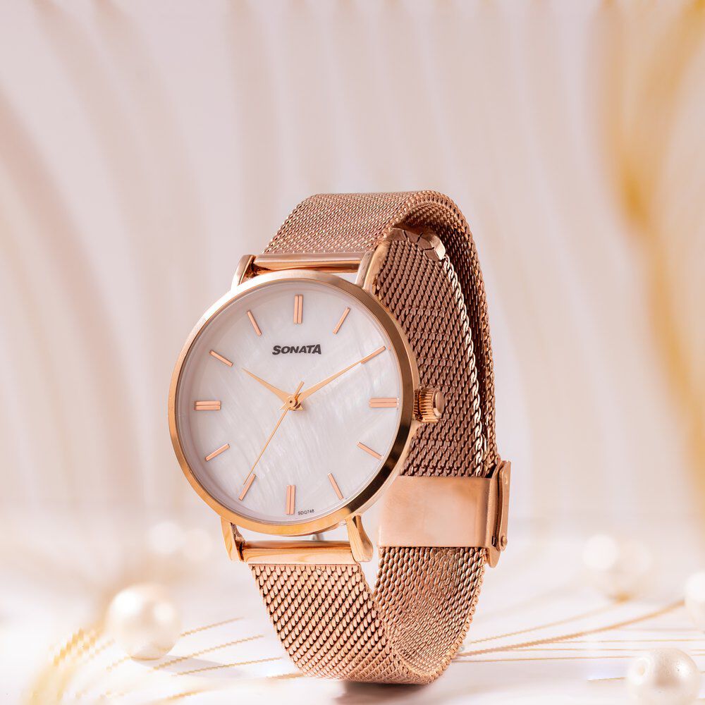 Latest rose gold watches outlet