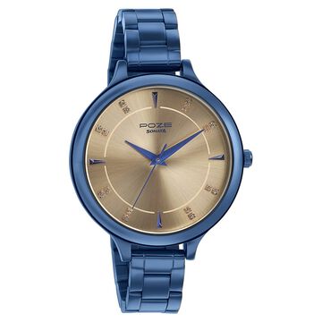 Sonata Poze Quartz Analog Rose Gold Dial Metal Strap Watch for Women