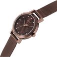 Sonata Quartz Analog Brown Stainless Steel Strap for Women - image number 2