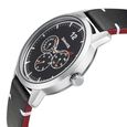 Sonata Quartz Analog Black Dial Leather Strap Watch for Men - image number 2