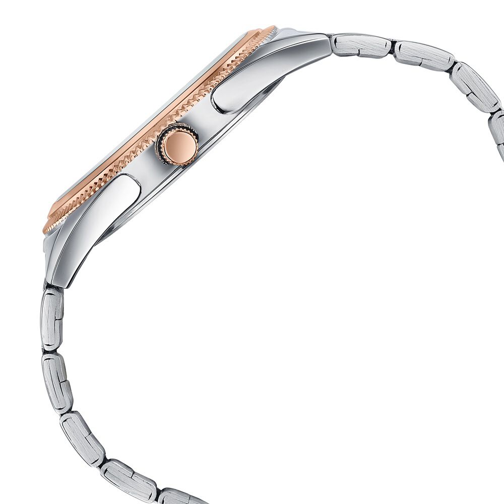 Buy Online Poze By Sonata Quartz Analog Silver Dial Two Toned