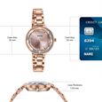 Sonata Festive Quartz Analog Pink Dial Rose Gold Metal Strap Watch For Women - image number 3