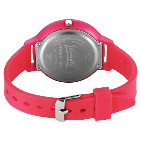 Sonata Splash Quartz Analog Pink Dial Plastic Strap Watch for Women - image number 3
