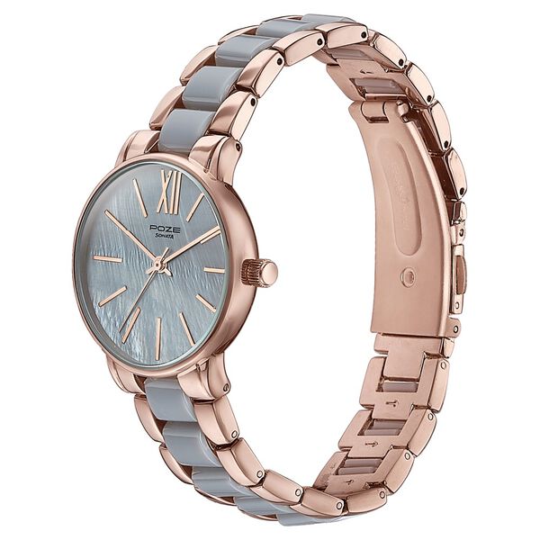 Sonata Poze Quartz Analog Green Dial Metal Strap Watch For Women - image number 3