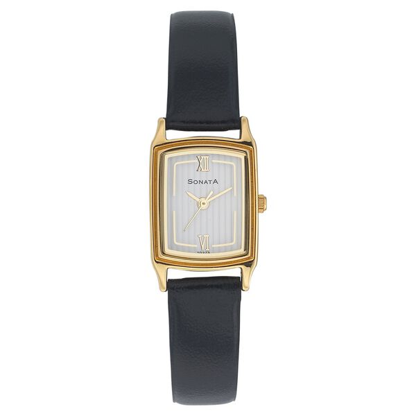 Sonata Quartz Analog Silver Dial Strap Watch for Women - image number 0