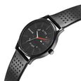 Sonata RPM Black Dial Leather Strap Watch for Men - image number 2