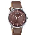 Sonata Poze Quartz Analog Brown Dial Brown Leather Strap Watch For Men - image number 2