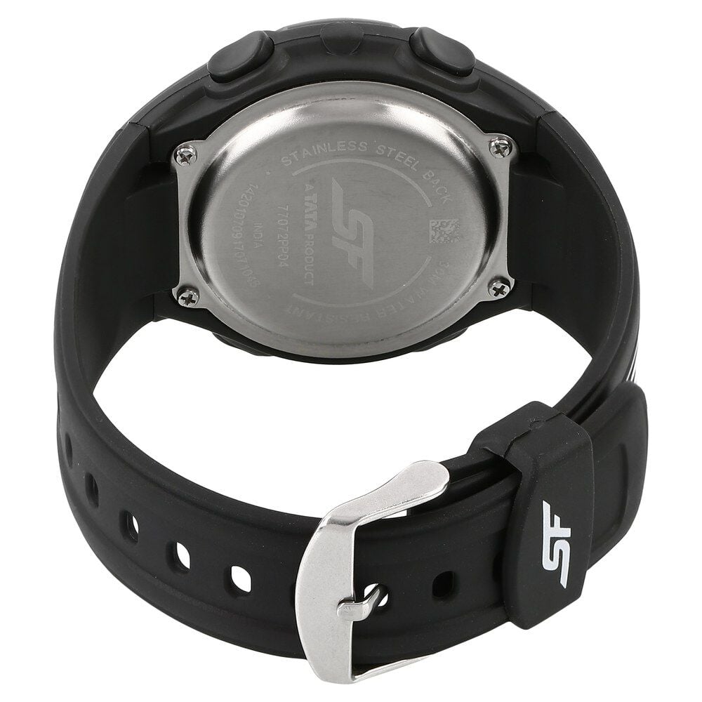 Buy Online SF Super Fibre Digital Dial Plastic Strap Watch for Men ns77072pp04 Sonata