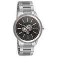 Sonata Quartz Multifunction Black Dial Stainless Steel Strap Watch for Men - image number 0
