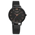 Poze by Sonata Quartz Analog Black Dial Stainless Steel Strap Watch for Women - image number 1